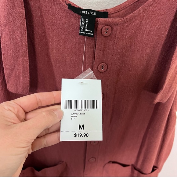 Forever 21 Rust Jumper with Adjustable Straps - Swim Cover Up Medium - Picture 10 of 13